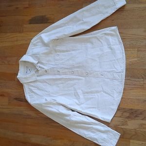 Madewell Cream Speckled Button Down Shirt EUC Sz S